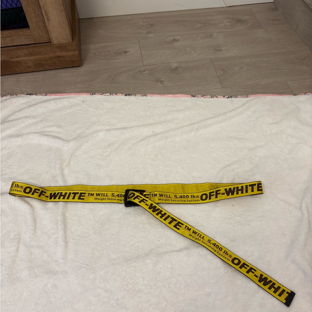 Off-White Yellow Industrial Belt